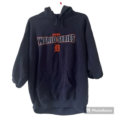 2006 Detroit Tigers Serie Mundial Lee Sudadera con Capucha Azul Marino • Grande Foto 1 de 4