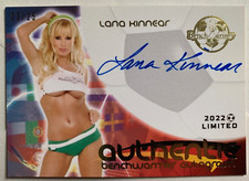 2022 BENCHWARMER SOCCER LIMITED LANA KINNEAR AUTOGRAPH CARD /25