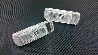 PHASE 2 MOTORTREND CLEAR SIDE MARKERS FOR NISSAN 240SX 180SX S13 OEM REPLACEMENT - Изображение 1 из 2