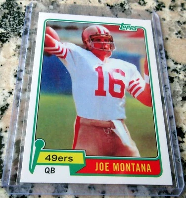 Tarjeta de novato Joe Montana 2010 aniversario reimpresión 1981 Topps RC 49ers MVP HOF🔥 Foto 1 de 2