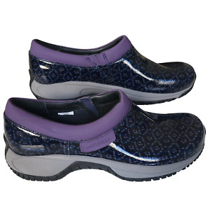 Merrell Purple Blue Slip On Comfort Clog Moc Shoes J02350 Womens Sz 7 US 37.5 EU