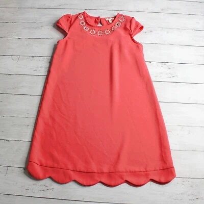 Vestido para niña Monteau talla 10 12 coral manga gorra usado en excelente estado Foto 1 de 4