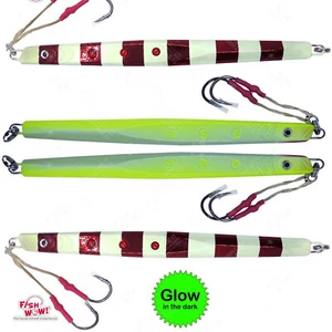 4pcs Fish WOW 400g Red Glow Speed jig Fall Metal Fish Vertical Trolling jigging - Picture 1 of 9