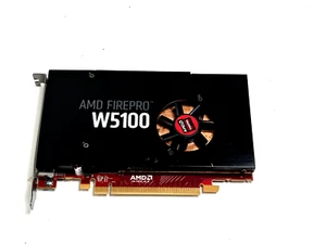 AMD FIREPRO W5100 4GB GDDR5 4 X DISPLAY PORT USED AND TESTED #C2 - Afbeelding 1 van 5