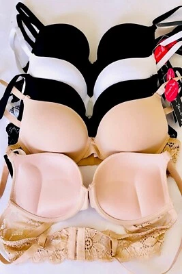 1/3/6 EXTREME DOUBLE PUSH UP Add 2 Cup Sizes Push Up MAX LIFT Bra FREE RETURN 55 - Image 1 of 4