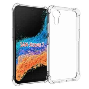 Samsung Galaxy Xcover 7 Class Shockproof Clear Case Cover - Picture 1 of 12