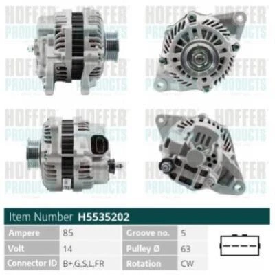 Alternatore per SMART FORFOUR -454 H5535202 < - Immagine 1 di 3