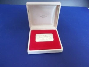 Franklin Mint 500-Grain Christmas "Snowman", 1974 Silver Bar - Picture 1 of 3
