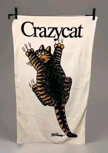B Kliban Crazy Cat Pool Strand Outdoor Handtuch **selten** - Bild 1 von 4
