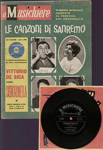 MUSICHIERE 56/1960 SANREMO DALLARA + FLEXI DISCO VITTORIO DE SICA SIGNORINELLA - Picture 1 of 1