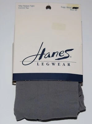 Nuevo Top Hanes Legwear Gris Sedoso Opaco Control Apretado Talla EF Foto 1 de 4