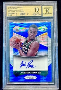 2014-15 Jabari Parker Panini Prizm AUTO BLUE PULSAR /199 BGS 10 💎 Bucks Rookie - Picture 1 of 2