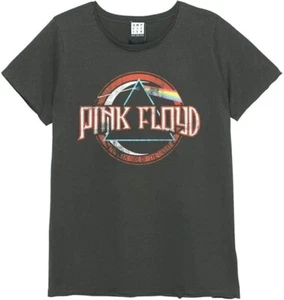 Amplified Pink Floyd On The Run Ladies Charcoal T Shirt Ladies Scoop Neck Tee - Picture 1 of 1