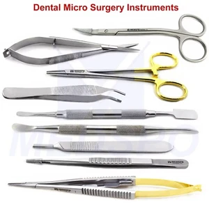 Dental Scissors Micro Surgery Instruments Kit Surgical Castroviejo Needle Holder - Picture 1 of 10
