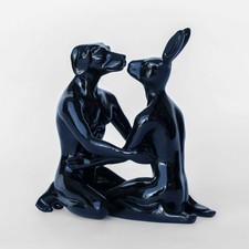GILLIE AND MARC. Direct from artists. Authentic resin sculpture Black Embrace