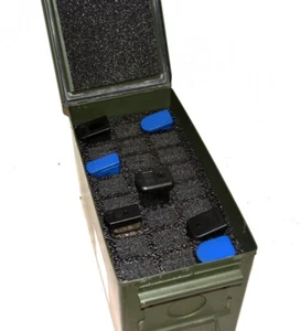 50cal 50 .50 cal caliber Ammo Can insert holder fits 24 single double magazine - Picture 1 of 4