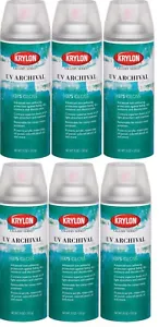 6 Krylon K01375000 Gallery Series UV Archival Varnish Aerosol Spray, Gloss,11 oz - Picture 1 of 3