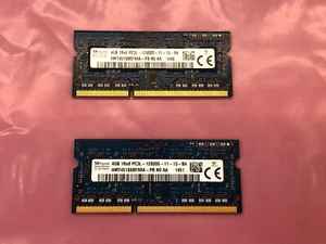 SK Hynix 8GB (2x4GB) PC3L-12800S DDR3 SODIMM Laptop Memory RAM HMT451S6BFR8A-PB - Picture 1 of 6