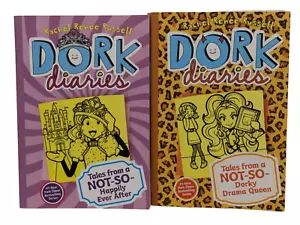 Dork Diaries Books 3 & 8 By Rachel Renee Russell Paperback Lot Of 2 Softcover - Picture 1 of 13