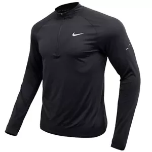 Nike Stride Dry Fit Quarter Running Top Men's Sports T-Shirt AsiaFit HV2181-010 - Picture 1 of 9