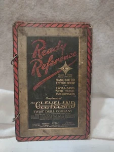 Vintage 1940 Ready Reference Book Compliments Of The Cleveland Twist Drill Co + - Picture 1 of 14
