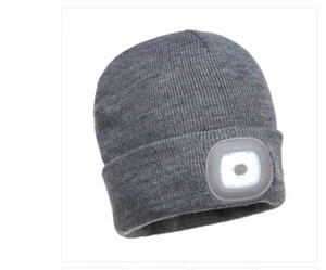 Unisex LED Beanie Hat With USB Rechargeable Battery 5 Hours High Powered Light - Picture 1 of 1