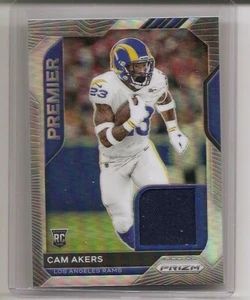 2020 Panini Prizm Cam Akers Premier Silver Prizm Jersey Card Los Angeles Rams - Bild 1 von 2