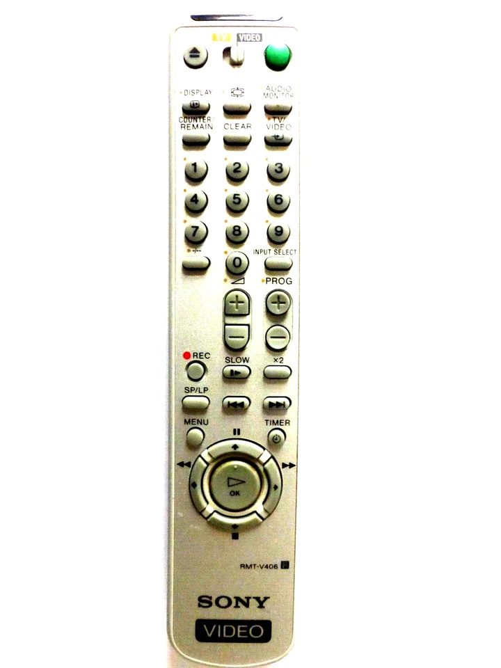 SONY VCR REMOTE CONTROL RMT-V406 for SLVSE220G SLVSE720G SLVSE730G SLVSE740G - Image 1 of 1
