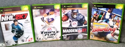Original Xbox Sports Bundle All Discs VGC CIB Football Baseball Hockey Bowling - Image 1 of 4