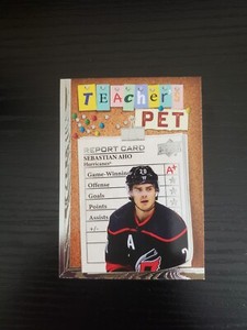 Sebastian Aho - 2023-24 Upper Deck Series 1 Teacher's Pet Insert TP-9
