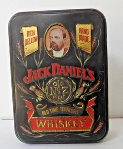 JACK DANIELS WHISKEY Hudson Scott & Sons CARLISLE ENGLAND Tin Hinged Metal BOX - Picture 1 of 7