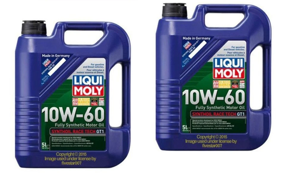 10x LiTer KIT 10w60 Liqui Moly RACE TECH GT1 Engine Oil for BMW M3 M5 M6 z3M z4M - Image 1 of 3