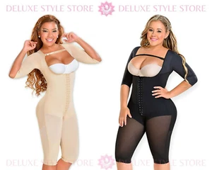 FAJAS COLOMBIANAS POST-SURGERY REDUCTORAS FULL BODY SHAPER W/ SLEEVES MYD 0074 - Picture 1 of 13