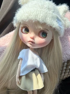 Muñeca Blythe hecha a mano personalizada con trajes peluca pelo pecas niña 1/6 muñeca juguete BJD - Imagen 1 de 9