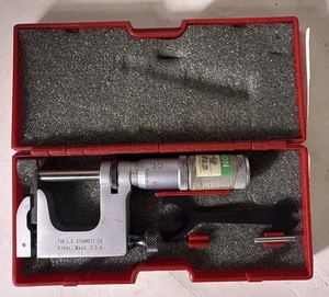 STARRETT NO. Micrómetro de yunque 220 en estuche - Imagen 1 de 6