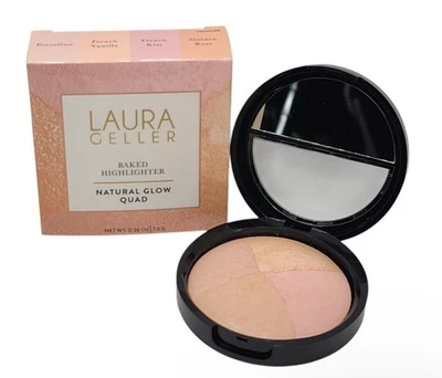 Laura Geller • Baked Highlighter • Natural Glow Quad • 4 Shades • 0.26oz • NIB - Image 1 of 4