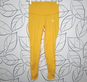 GymShark Women's Size S Yellow DNU Vital Seamless 2.0 High-Waisted Legging Pants - Picture 1 of 11