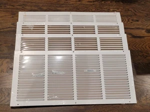 4 Pack Of ProSelect White PSAH45W2410 24" x 10" Wall / Ceiling Grille - Picture 1 of 3