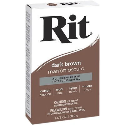 Rit Dark Brown 1-1/8 Oz. Powder Dye 83250 Rit 83250 885967832501 Dark Brown - Image 1 of 4