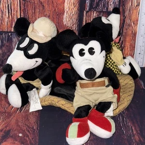 Vintage Disney Mickey Mouse Comics Plush Set Collectible Hat Classic Mickey - Picture 1 of 6