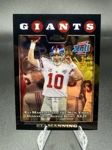 2008 Topps Chrome Black Eli Manning Giants TC151 - Picture 1 of 2