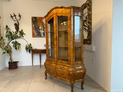 Bücherschrank Barock Barockstil Vitrine Glasschrank Wohnzimmerschrank G2236 - Bild 1 von 4