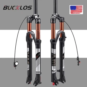 27.5" Air Suspension Fork Remote 120mm Travel Rebound AM XC MTB Bike Disc Forks - Picture 1 of 12