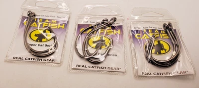 批量 3 包 TC72Z 团队鲶鱼章鱼圆钩。 尺寸:(2) 10/0 (1) 12/英尺0 — 第 1/4 张图片