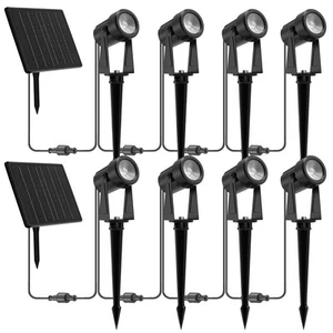 Solar Landscape Lights Outdoor, Solar Spotlights Outdoor Waterproof for Yard,... - Picture 1 of 8