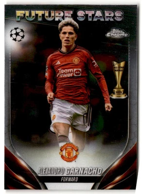 2023 Topps Chrome UEFA Alejandro Garnacho #115 Manchester United - Image 1 of 2