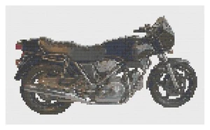 Cross Stitch Pattern by Florashell - Hesketh V1000 Motorbike - Picture 1 of 1