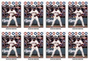 (8) 2008 Topps National Baseball Card Day #4 David Ortiz Card Lot - Picture 1 of 2