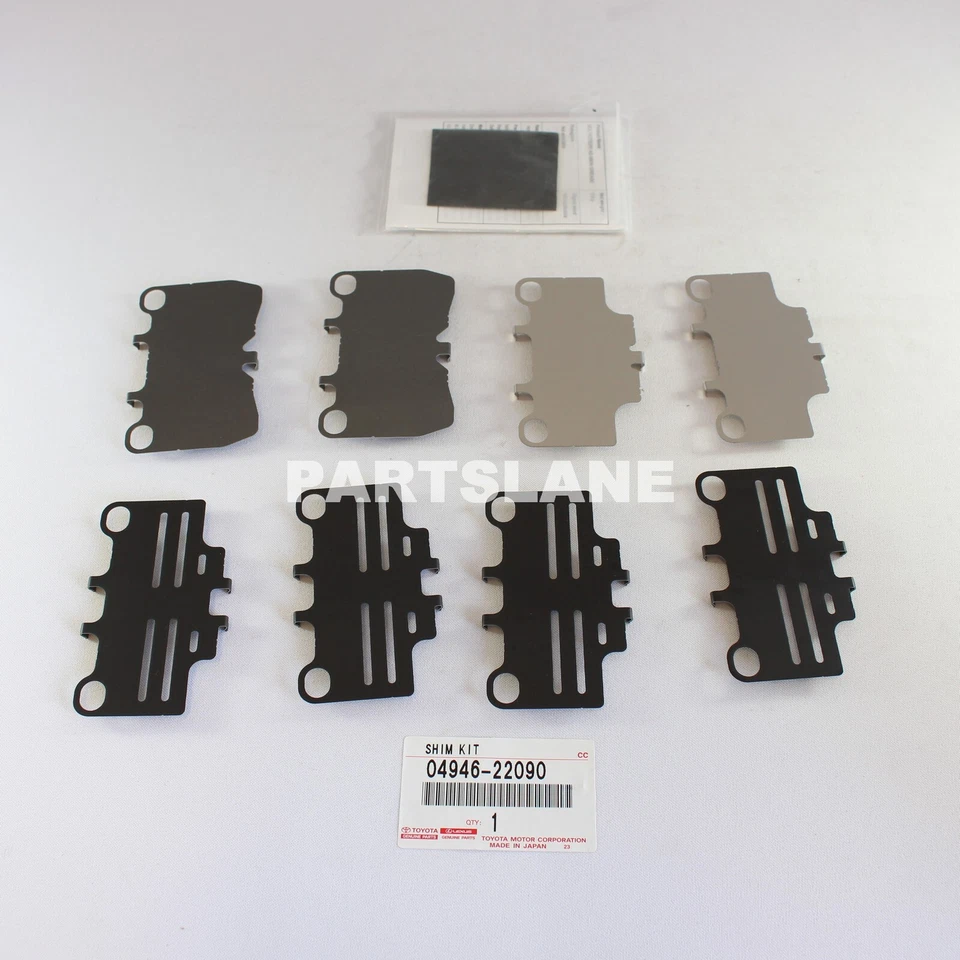 KIT DE CUÑA DE PASTILLAS DE FRENO TRASERO OEM LEXUS GENUINO GS/430/450h/460 IS250/350 04946-22090 Foto 1 de 2
