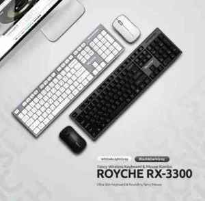 Juego de teclado y mouse inalámbricos Royche RX-3300 coreano/inglés - Imagen 1 de 10